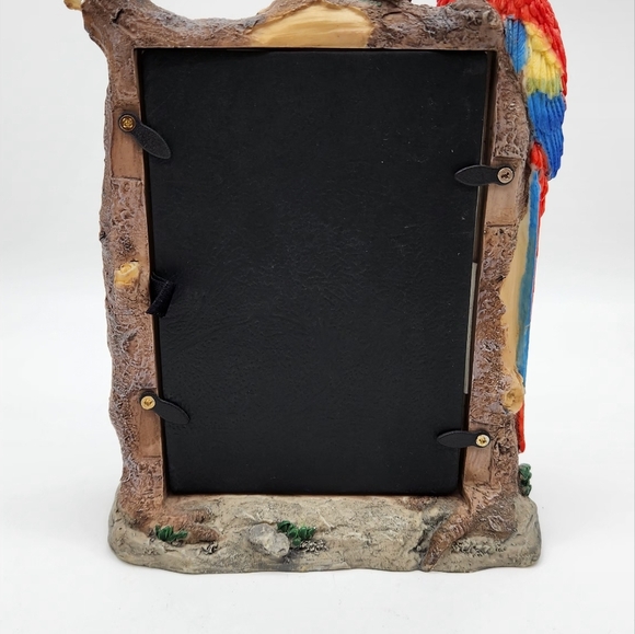 Sonoma Tropical Parrot Picture Frame 4.5x6 outer handpainted stoneware. 3.5 x5 - Picture 5 of 8